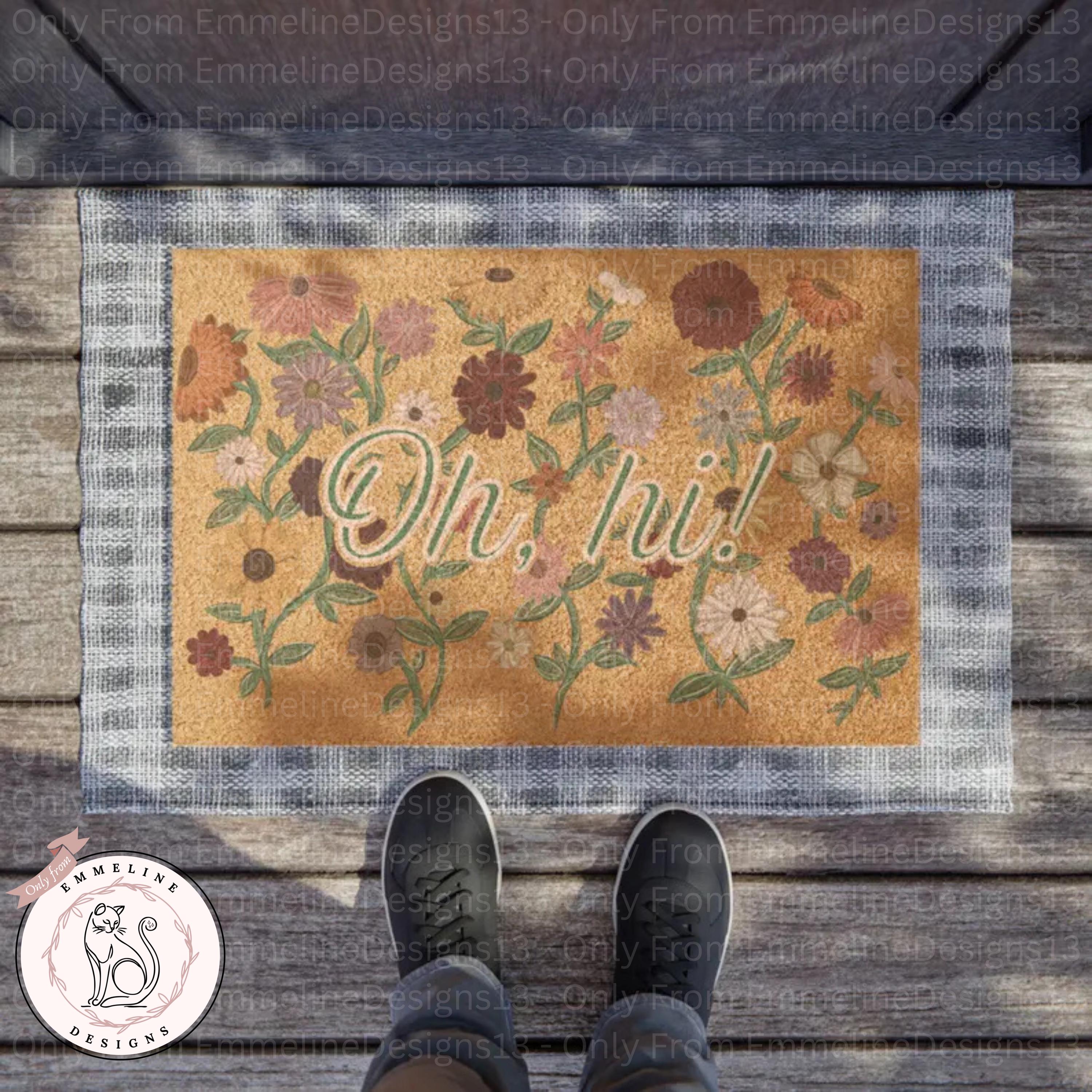 Oh Hi Eras Doormat – Floral Entry Rug Inspired by Tour Opening