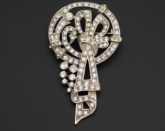 Big Art Deco Brooch, 1928 Brand Deco Revival Brooch