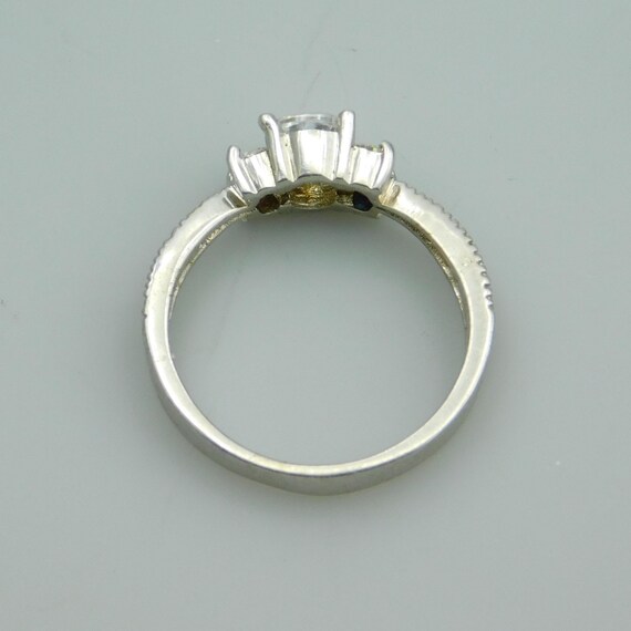 Sterling Rhinestone Ring, Sparkling - image 6