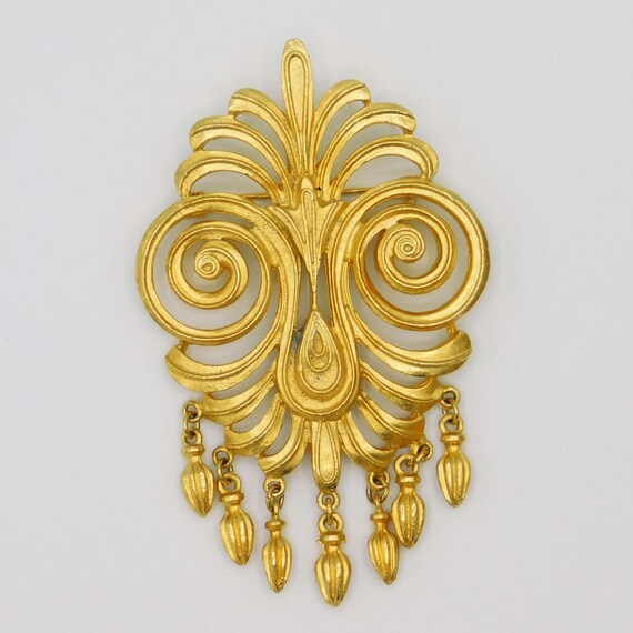 Big Vendome Brooch, Byzantine Fringe Brooch, Orna… - image 8