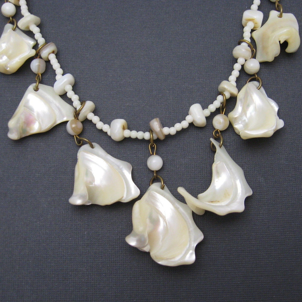 vintage shell necklace