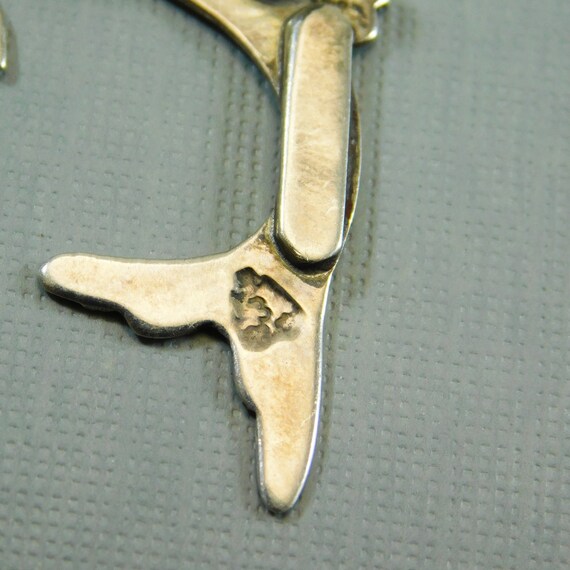 Sterling Enamel Swordfish Brooch, Unique Sterling… - image 7