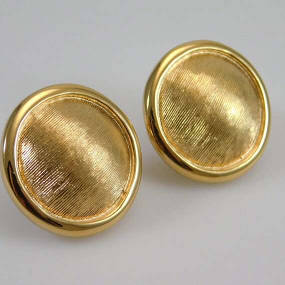 Vintage Button Earrings Napier Jewelyr - image 1