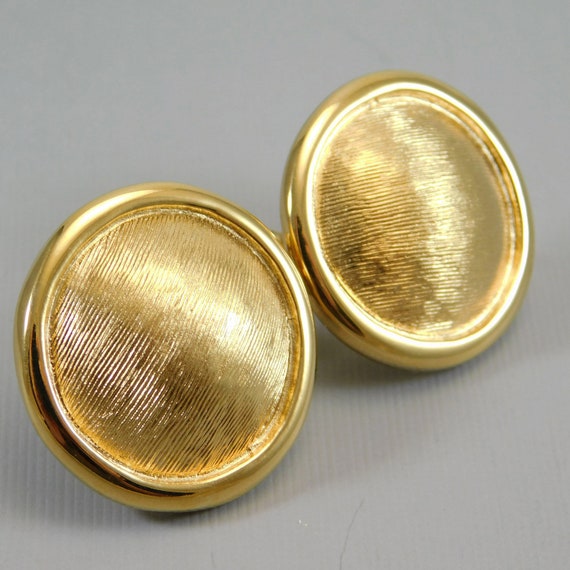 Vintage Button Earrings Napier Jewelyr - image 6