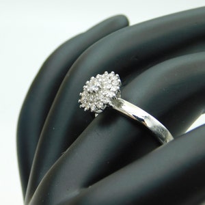 Vintage Tiered Rhinestone Ring, Costume Jewelry Ring