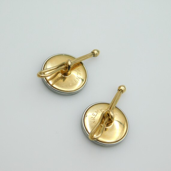 Vintage Krementz Shell Button Studs: Circa 1940s - image 4
