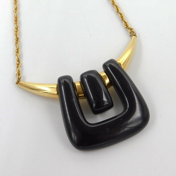 Trifari Lucite Necklace, 70s Lucite Jewelry, Big L