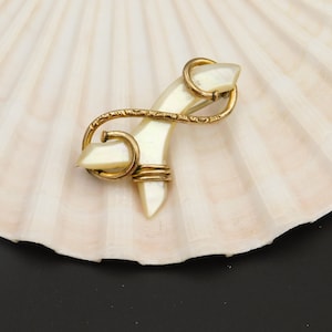 Antique Mother of Pearl Branch Brooch