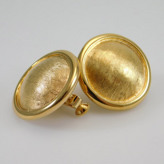 Vintage Button Earrings Napier Jewelyr - image 3