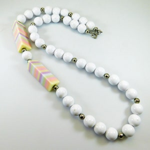 Vintage Pastel Bead Necklace