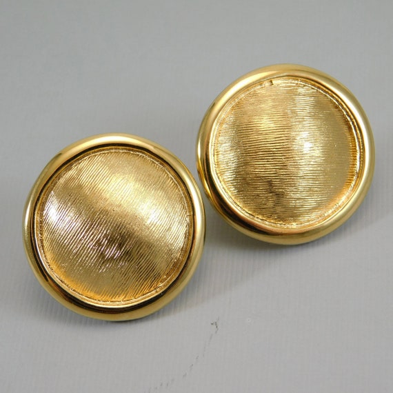 Vintage Button Earrings Napier Jewelyr - image 2