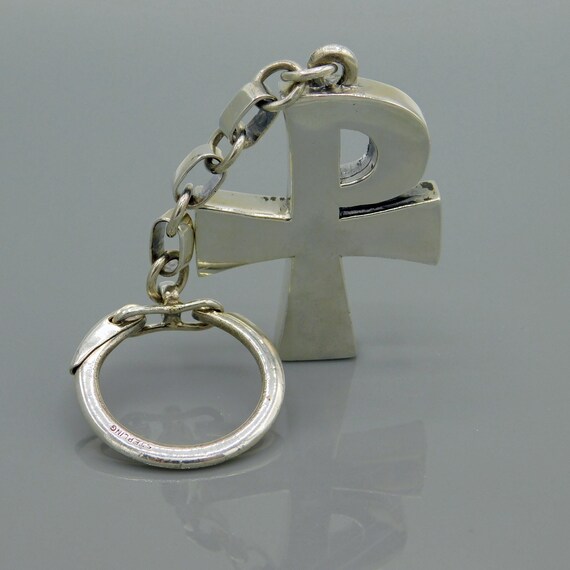Vintage James Avery Keychain, Avery Sterling Chi Rho … Gem