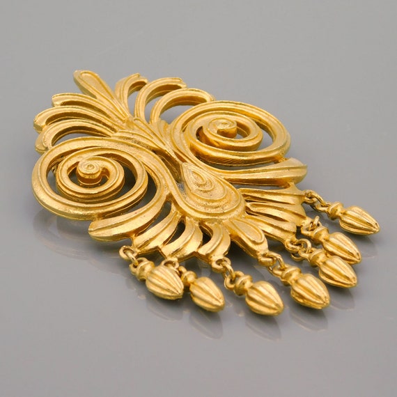 Big Vendome Brooch, Byzantine Fringe Brooch, Orna… - image 5