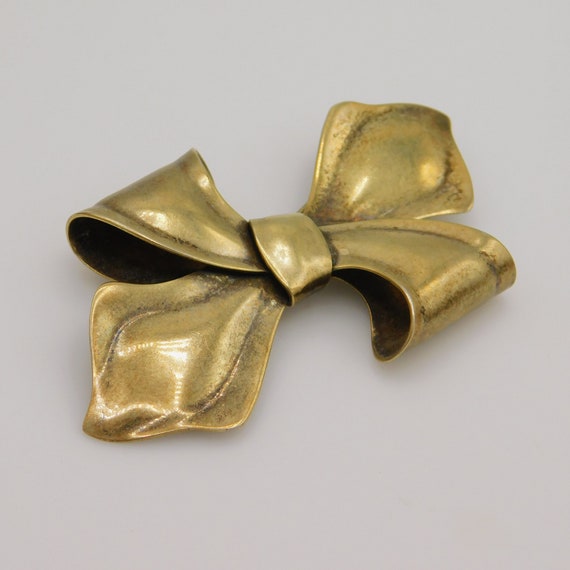 Vintage Napier Sterling Bow Brooch, Napier Fortie… - image 3