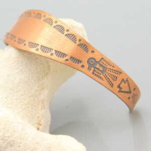 Vintage Southwest Copper Cuff Bracelet, Wheeler Manufacturing