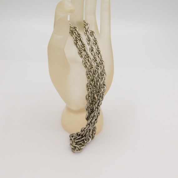 Heavy Rope Chain, Monet Rope Chain Necklace, Vint… - image 1