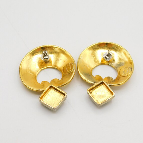 Sterling Garnet Earrings, Gold Sterling Earrings,… - image 4