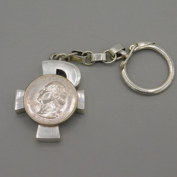 Vintage James Avery Keychain, Avery Sterling Chi Rho … Gem