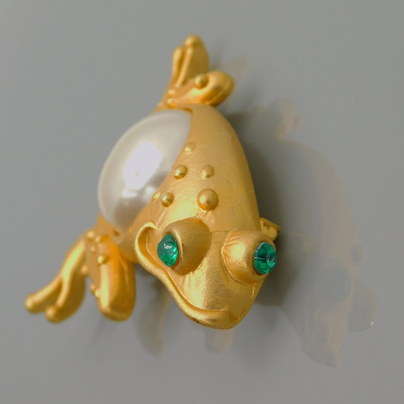 Frog brooch jewelry clearance