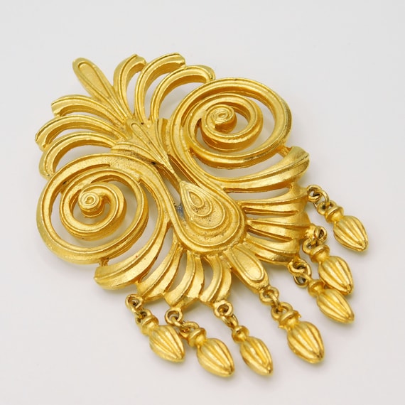 Big Vendome Brooch, Byzantine Fringe Brooch, Orna… - image 1