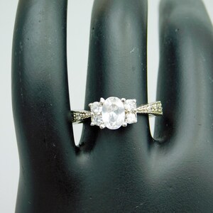 Sterling Rhinestone Ring, Sparkling