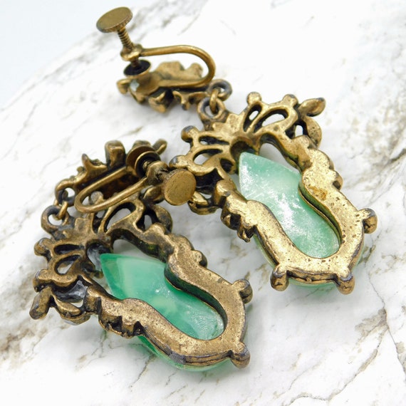 Long Vintage Earrings, Vintage Forties Earrings, … - image 5