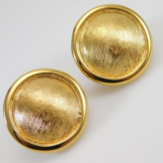 Vintage Button Earrings Napier Jewelyr - image 5