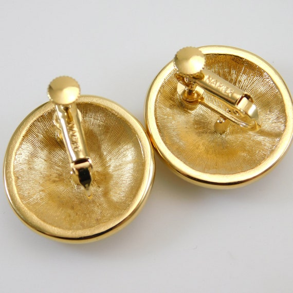 Vintage Button Earrings Napier Jewelyr - image 4