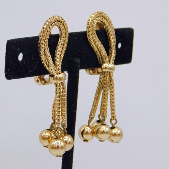 Napier Tassel Earrings, Vintage Tassel Earrings, D