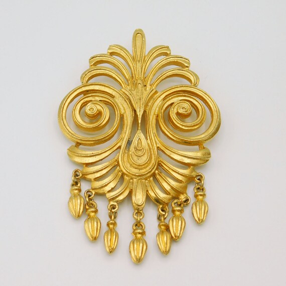 Big Vendome Brooch, Byzantine Fringe Brooch, Orna… - image 7