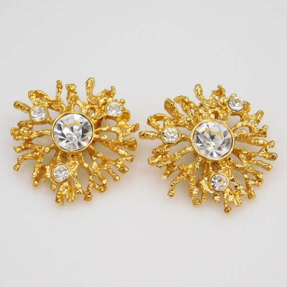 Vintage KJL Statement Earrings, Regal Riches Coll… - image 4