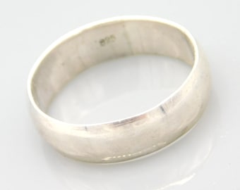 Vintage Sterling Silver Band Ring - Size 12.25