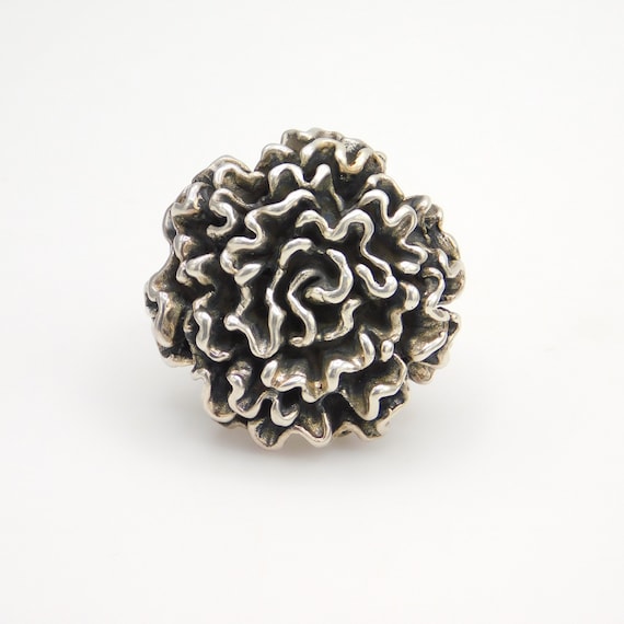 Huge Sterling Mum Ring, Statement Ring, Precious … - image 1
