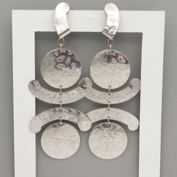 Vintage Napier Earrings, Structural Earrings, Napi
