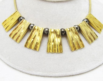 Fringe Necklace Egyptian Style Collar Vintage Jewelry