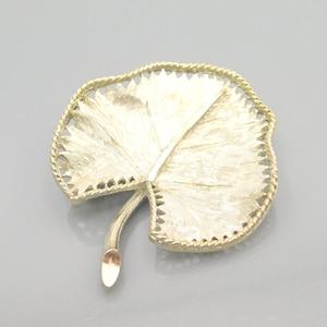 Vintage BSK Unique Leaf Brooch