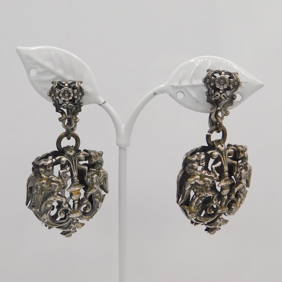 Vintage Griffin Earrings, Napier Griffin Earrings,