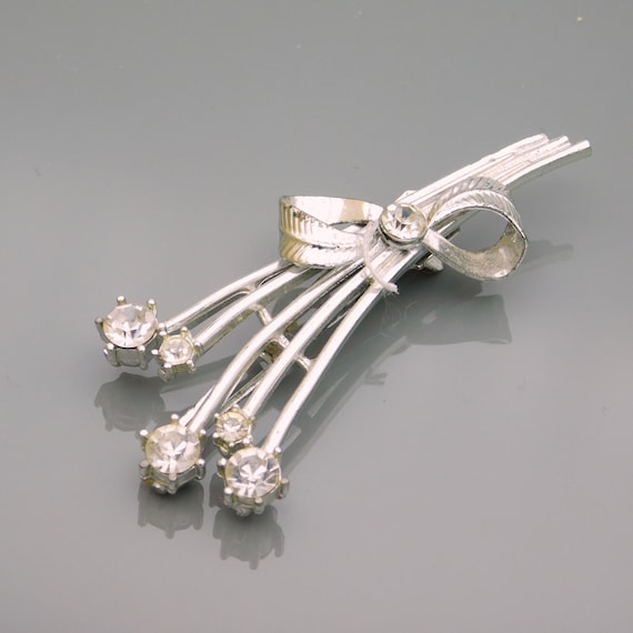 Vintage bow rhinestone hair clip Amazon.com : Fdesigner Crystal Bowknot Hair Clips, Comb  main image 3