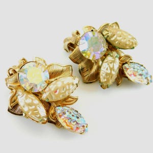 Vintage Rhinestone Earrings, Celebrity Jewelry, Bridal Jewelry
