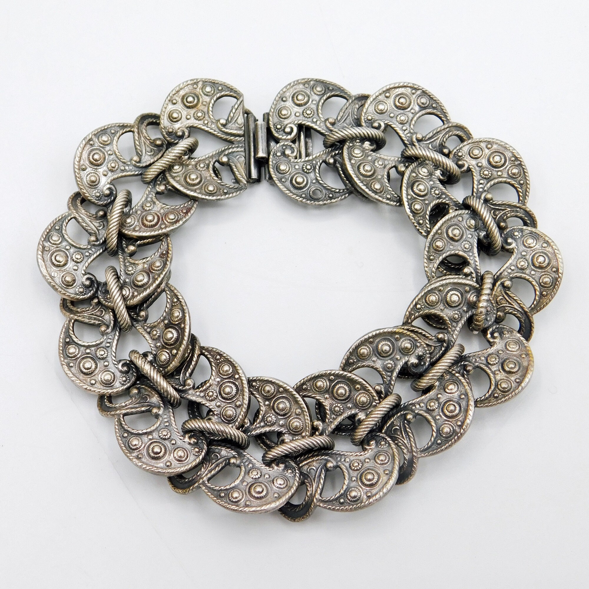 Wide Napier Bracelet, Vintage Napier Jewelry, Mid Century Wide Napier Bracelet, Vintage Napier Jewelry, Mid Century