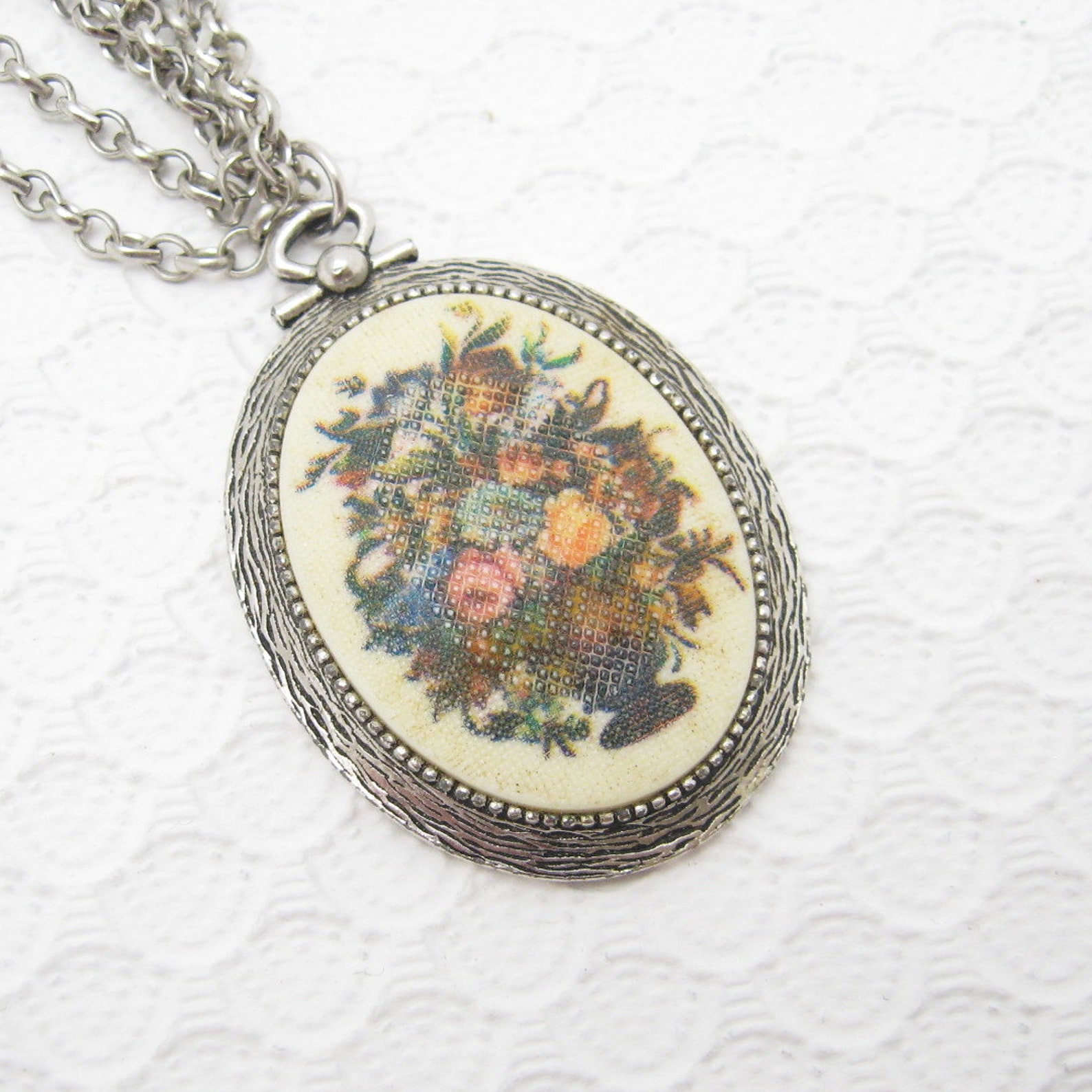 Flower Pendant Necklace. Vintage Coventry Jewelry Flower Etsy