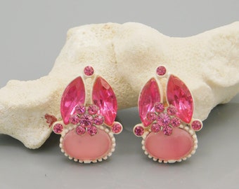 【threetimes】Pink coin earrings Triple Coin Earring - Etsy