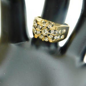 Vintage Rhinestone Ring, Sparkling