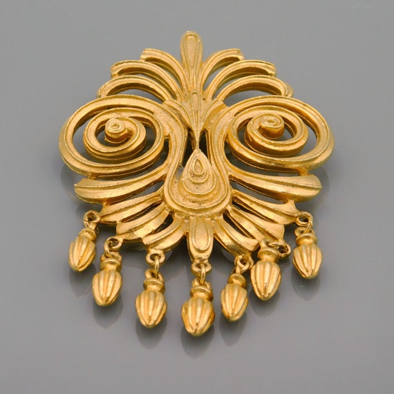 Big Vendome Brooch, Byzantine Fringe Brooch, Orna… - image 10