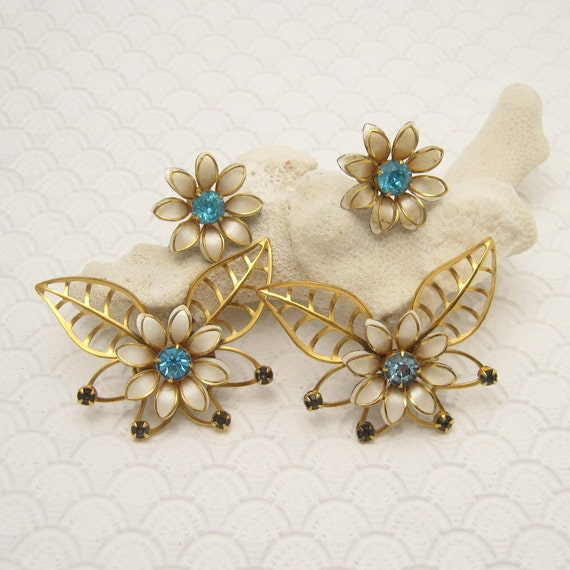 Vintage Butterfly Jewelry Set, Bugbee and Niles J… - image 1