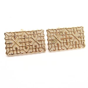 Large Vintage Cufflinks, Fleur de Lis Cufflinks, Hearts and Crosses Cufflinks, Vintage Kreisler Craft Cufflinks, Vintage Accessories