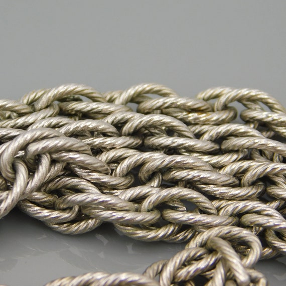 Heavy Rope Chain, Monet Rope Chain Necklace, Vint… - image 2