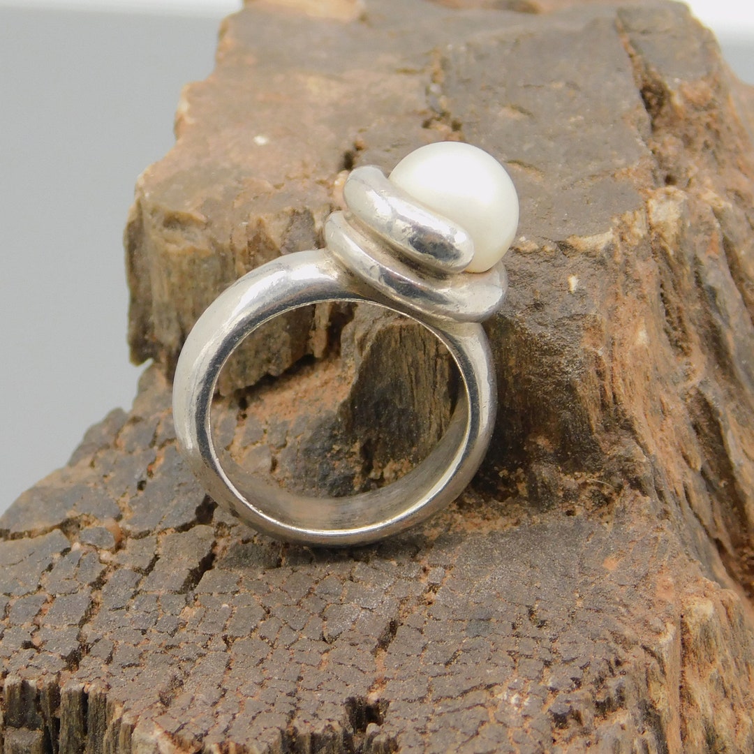 Sterling James Avery Pearl Ring, Retired James Avery Ring Etsy