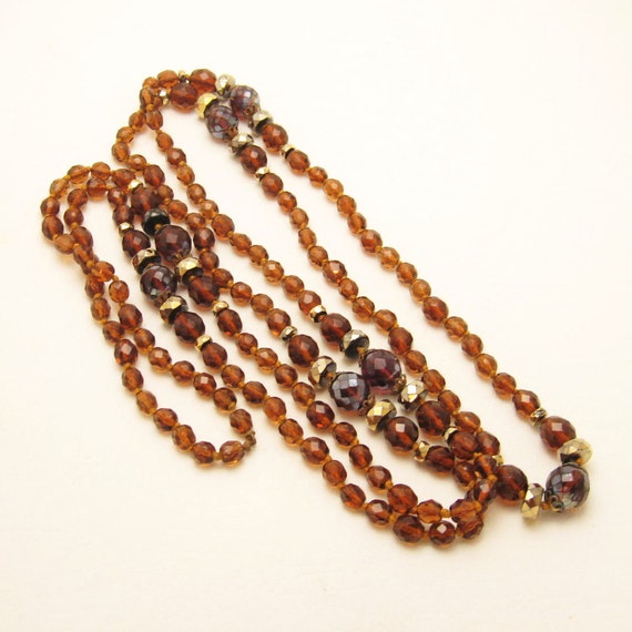 Long Art Deco Necklace, Vintage Flapper Jewelry, … - image 1