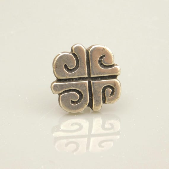 Retired James Avery Abstract Sterling Tie Tack